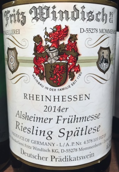 Fritz Riesling 2014